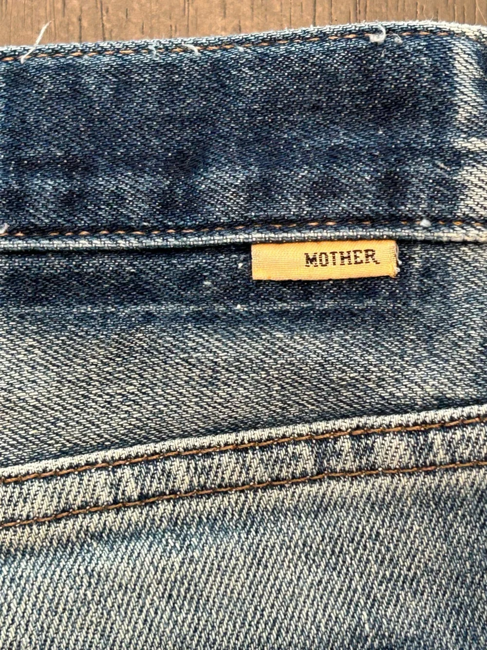 Mother jeans Trickster skimp fray thrill seeker wash raw hem grunge edgy chic 24 - Picture 9 of 15